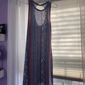 Trendy maxi dress with open back